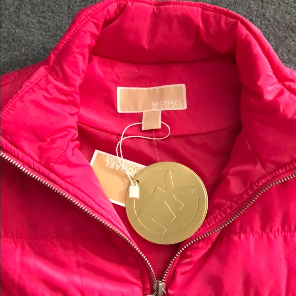 Michael Kors Pink Puff Vest